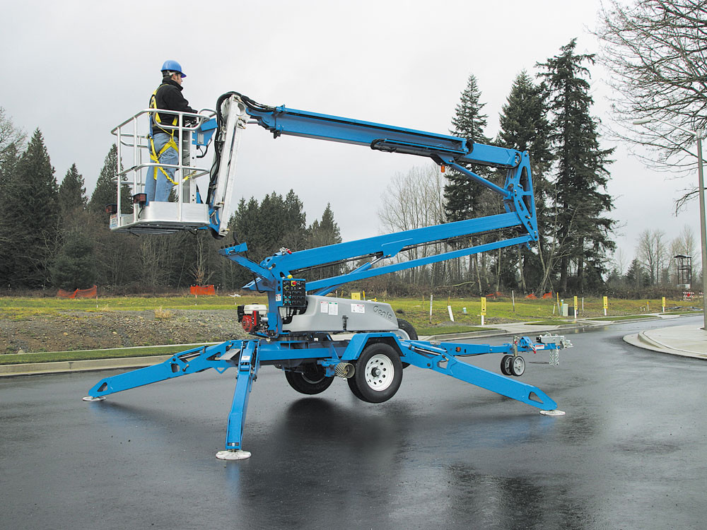 50 Articulating Towable Man Lift Speedy Equipment Rentals